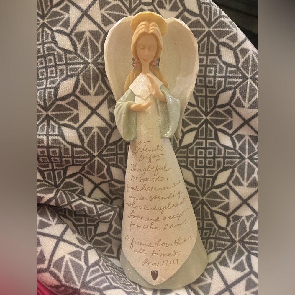 Enesco Foundations of Friendship by Karen Hahn 9” angel figurine